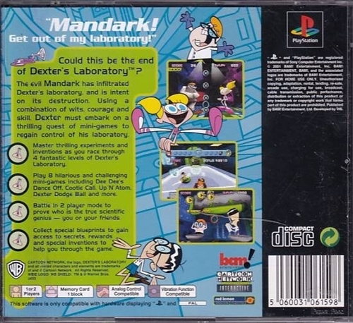 Dexters Laboratory Mandarks Lab - PS1 (B Grade) (Genbrug)